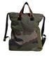 Dolce & Gabbana Military Green Patchwork Rucksack Backpack Bag