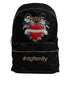Dolce & Gabbana Black Nylon #DGFAMILY Embellished Backpack VULCANO Bag