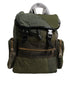 Dolce & Gabbana Military Green Patchwork Travel Backpack Bag