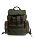 Dolce & Gabbana Military Green Patchwork Travel Backpack Bag