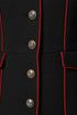 Dolce & Gabbana Black Wool Single Breasted Trench Coat Jacket