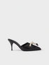 Prada Black Nappa Leather Rope Detail Sandals