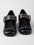 Prada Black Patent leather Mary Jane pumps