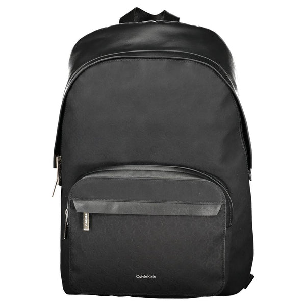 Calvin Klein Black Polyester Men Backpack