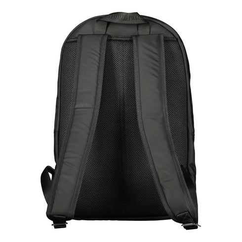 Tommy Hilfiger Black Polyester Men Backpack