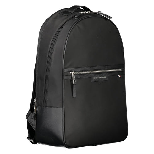 Tommy Hilfiger Black Polyester Backpack