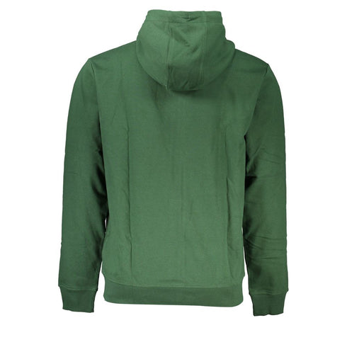 Tommy Hilfiger Green Cotton Men Sweater with Hood