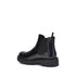 Prada Black Calf Leather Bos Taurus Chelsea Boots