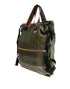 Dolce & Gabbana Military Green Patchwork Rucksack Backpack Bag