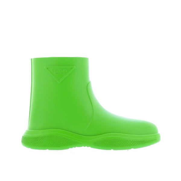 Prada Green Rubber Rain Boots