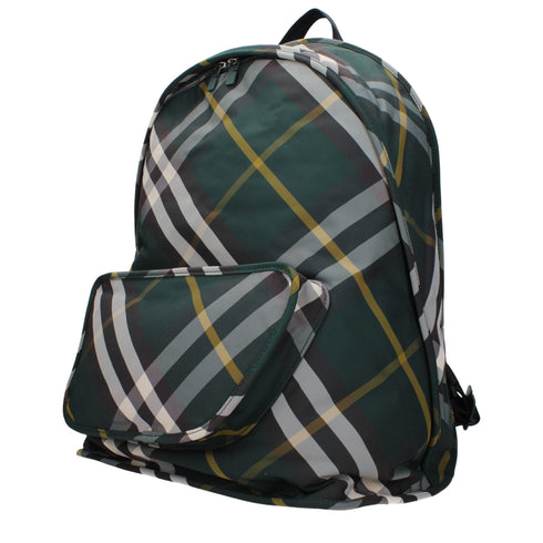 Burberry Green Fabric Backpack