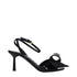 Prada Black Leather Stiletto Heel Sandals