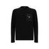 Prada Black Fleece Wool Sweatshirt