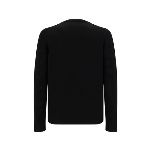Prada Black Fleece Wool Sweatshirt