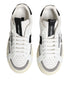 Dolce & Gabbana White Leather Custom 2.Zero Sneakers Shoes