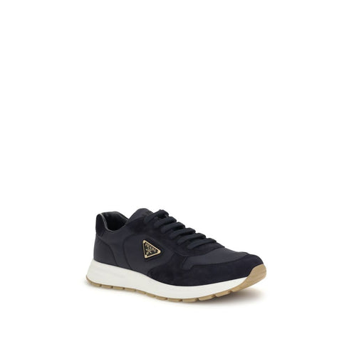Prada Blue Recycled Polyamide Athletic Sneakers