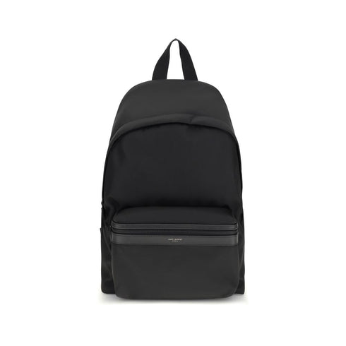 Saint Laurent Black Recycled Polyamide Backpack