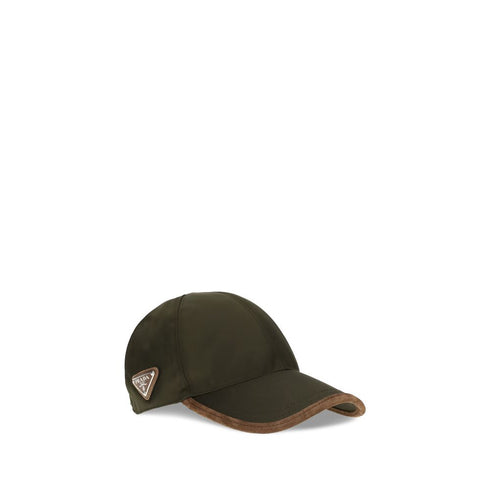 Prada Green Recycled Polyamide Cap (Baseball Hat)