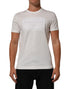 Dolce & Gabbana White Logo Patch Cotton Crew Neck Men T-shirt