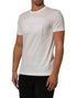 Dolce & Gabbana White Logo Patch Cotton Crew Neck Men T-shirt