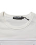 Dolce & Gabbana White Logo Patch Cotton Crew Neck Men T-shirt