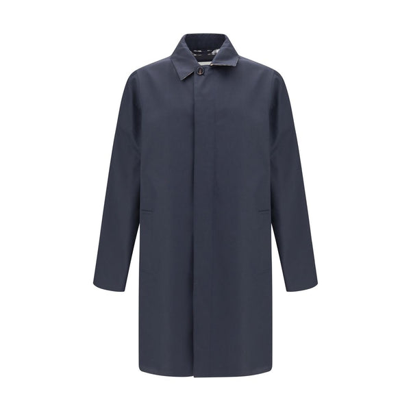 Burberry Blue Cotton Coat