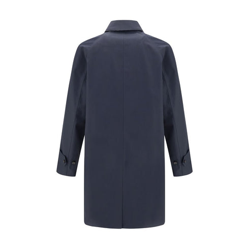 Burberry Blue Cotton Coat