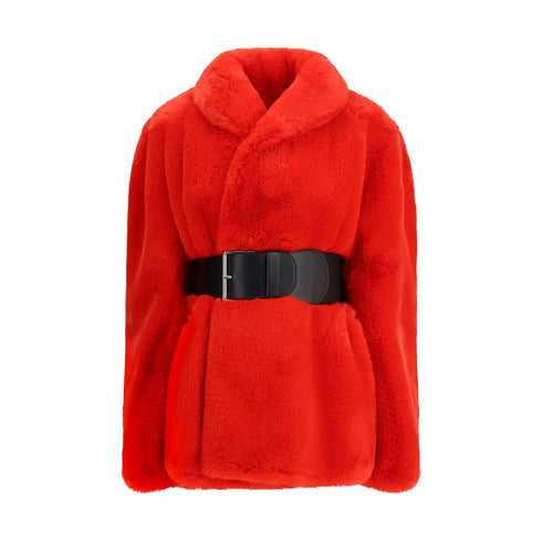 Balenciaga Red Polyester Coat