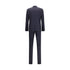 Prada Blue Fleece Wool Two-Piece Suit
