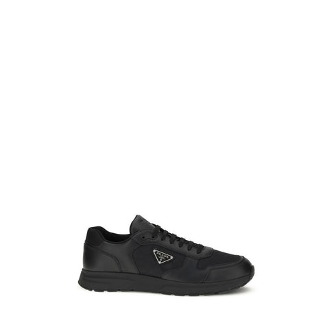 Prada Black Recycled Polyamide Athletic Sneakers