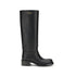 Prada Black Calf Leather Bos Taurus Boots