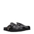 Palm Angels Black Leather Slippers