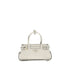 Prada White Calf Leather Bos Taurus False