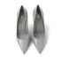 Prada Gray Leather High Heel Pumps