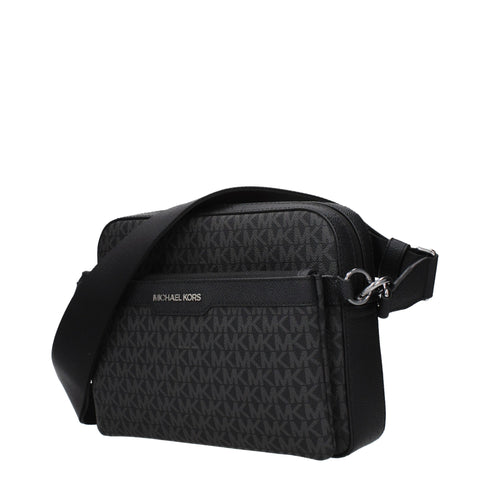 Michael Kors Black Fabric Crossbody Bag